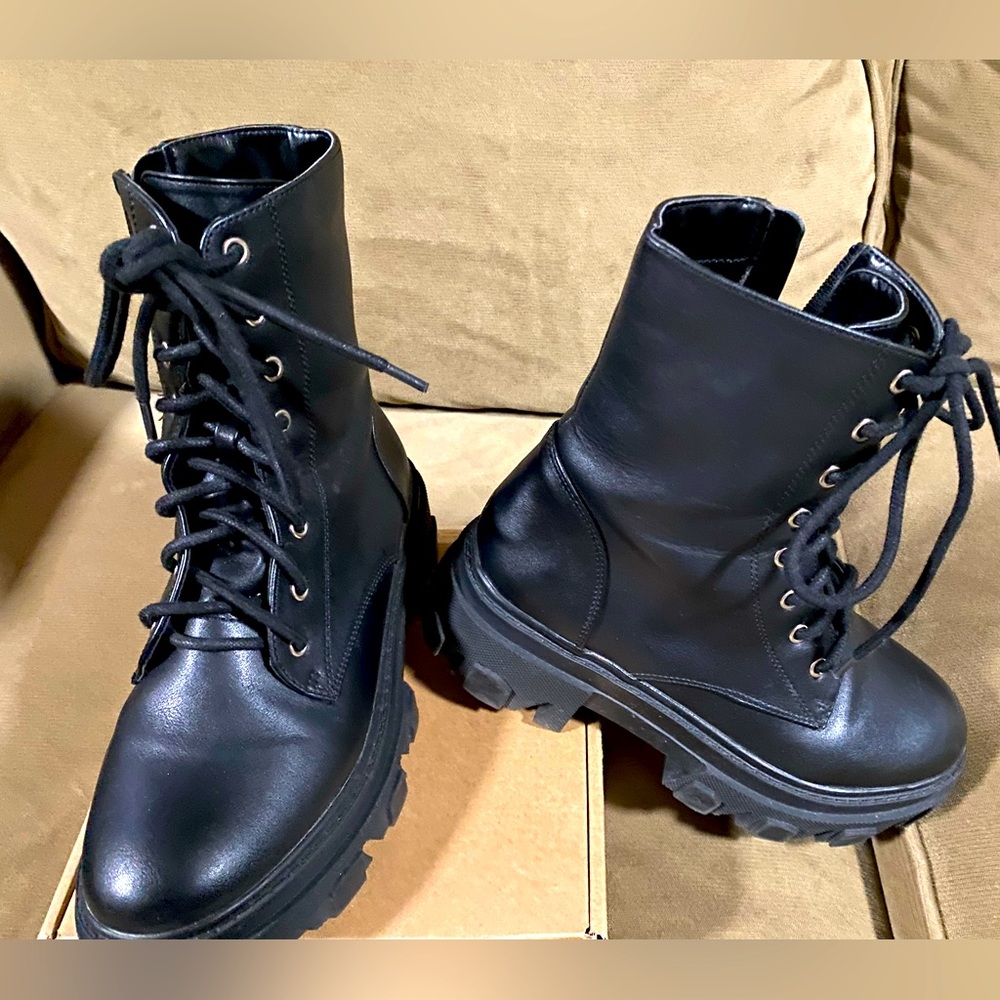 Chunky combat boots